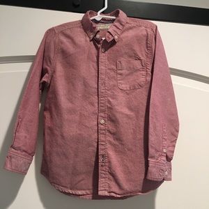 Zara Boys red “denim” shirt